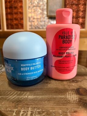 SET Isle of Paradise Body Butter & Body Polish - NEW full size